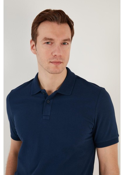 Erkek Slim Fit Serin Tutan Polo Yaka Düğmeli T-Shirt -D7087 fırsatları