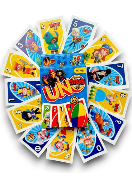 Uno Brawl Stars Oyun Kartları (110 Adet)