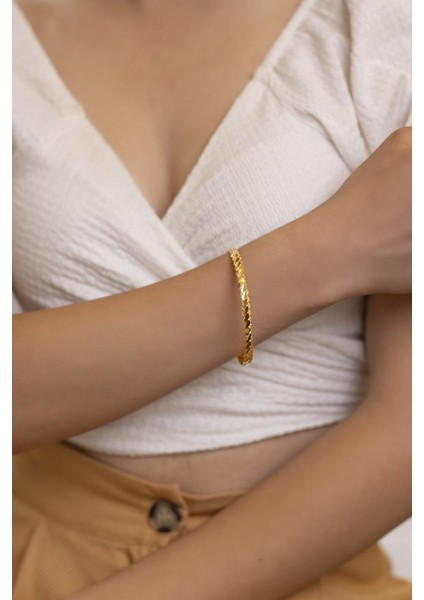 22 Ayar 20 gr Işçiliksiz 3 Tel Adana Burma Bilezik