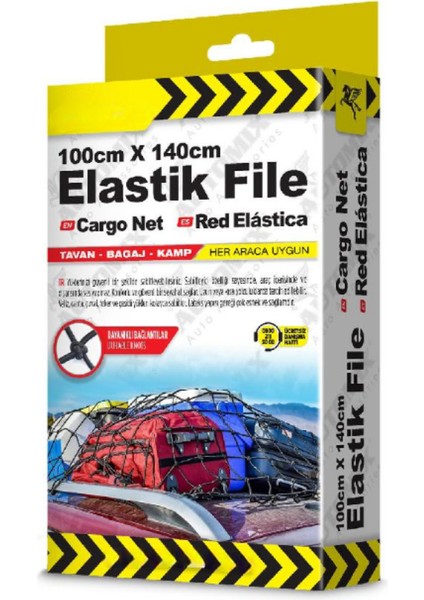 Elastik Bagaj Filesi ve Kask Filesi Büyük Boy 100X140CM