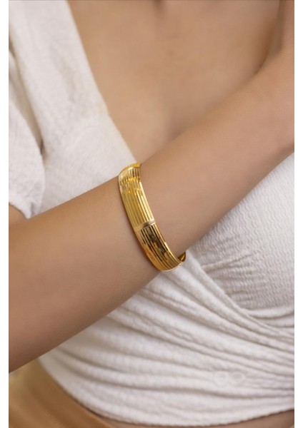 22 Ayar Işçiliksiz 15MM Şarnel Bilezik