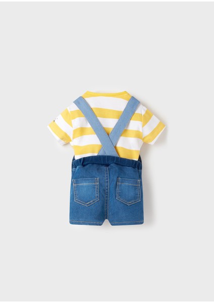 Erkek Bebek Yazlık Tişört Denim Solapet Şort 2 Li Set 1680 fiyatları