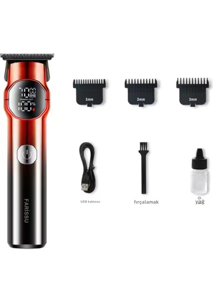 RF-101 Profesyonel Saç & Sakal Düzeltici – Turbo Güç, LCD Ekran modelleri