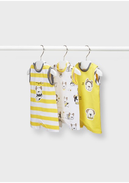 Mayoral Erkek Bebek Yazlık Kısa 3 Lü Tulum Set 1676