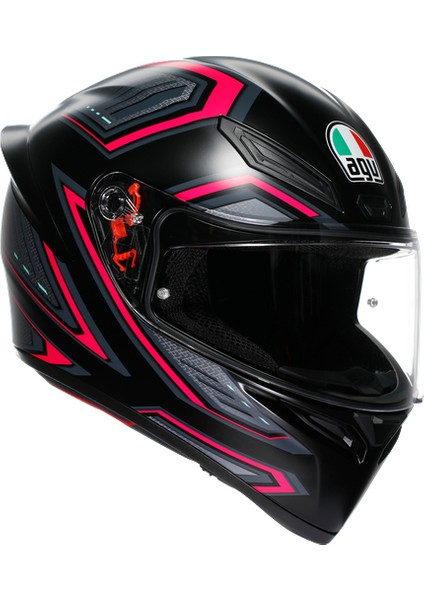 Kask/k1 S E2206 Slıng Matt Black Pınk Configuration