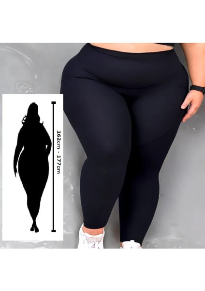 Kısa Boylular Için Büyük Beden Tayt (3xl-4xl-5xl-6xl-7xl-8xl)
