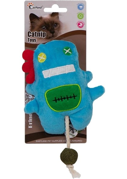 Catnipli Peluş Mavi Canavar 18cm
