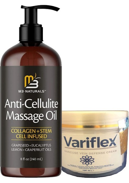 Anti-Cellulite Massage Oil 240 ml Masaj Yağı + Variflex Kremi 100 ml