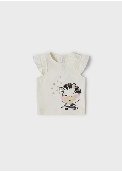 Kız Bebek Yazlık Baskılı Tişört 1024