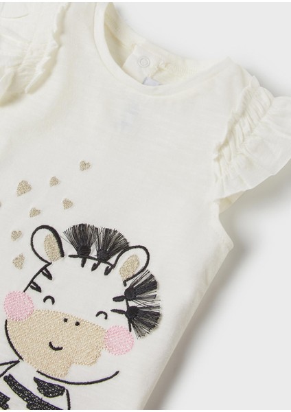 Kız Bebek Yazlık Baskılı Tişört 1024