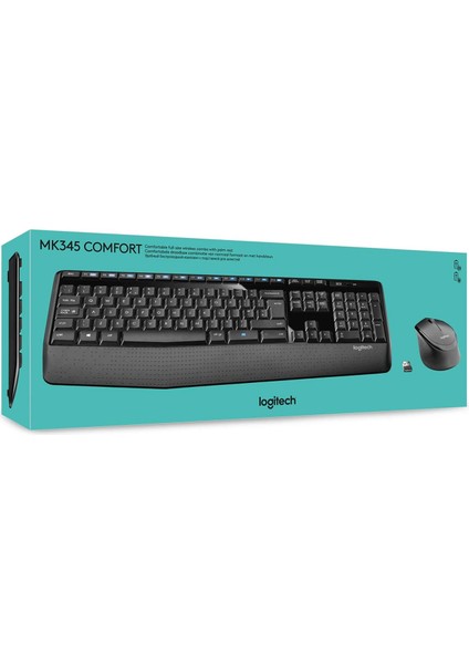 MK345 Klavye Mouse Set Kablosuz Siyah 920-006514