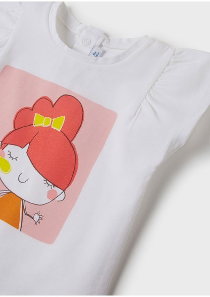 Kız Bebek Yazlık Baskılı Tişört 1023 fiyatları