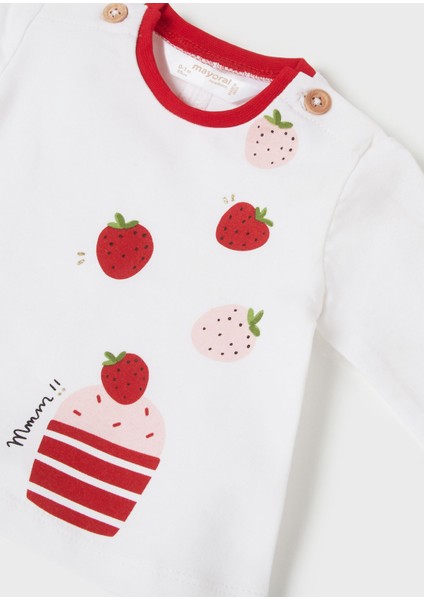 Kız Bebek Yazlık 2 Li Tişört Set 1003
