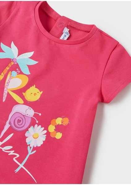 Kız Bebek Baskılı Tişört 1033 fiyatları