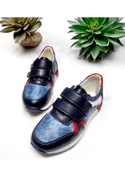 Çocuk Tam Ortopedik Cırtlı Ayarlanabilir Sneaker Spor Ayakkabı