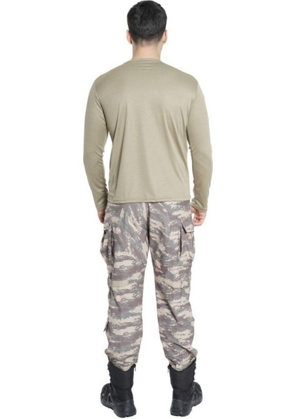 Tactical Uzun Kollu Bisiklet Yaka T-Shirt