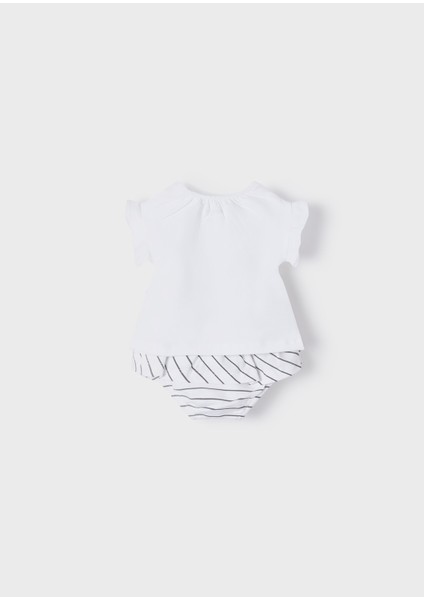 Kız Bebek Yazlık Tişört Şort 4 Lü Set 1625
