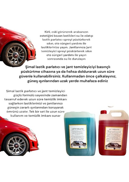 Araba Temizleme Seti Lastik Parlatıcı/jant TEMİZLEYİCİ