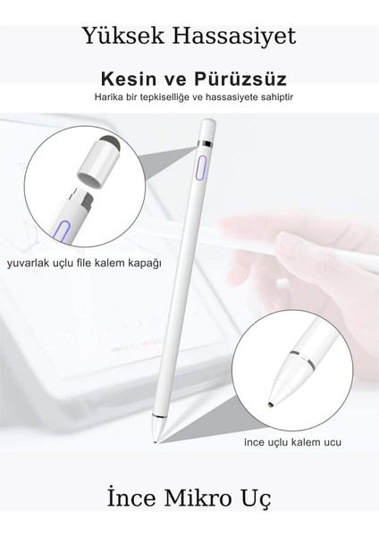 Weafitpro Apple Cihazlara Uyumlu Pencil 3.nesil Tablet Kalemi