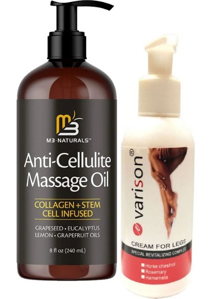 Anti-Cellulite Massage Oil 240 ml Masaj Yağı + Varison 120 ml Kremi