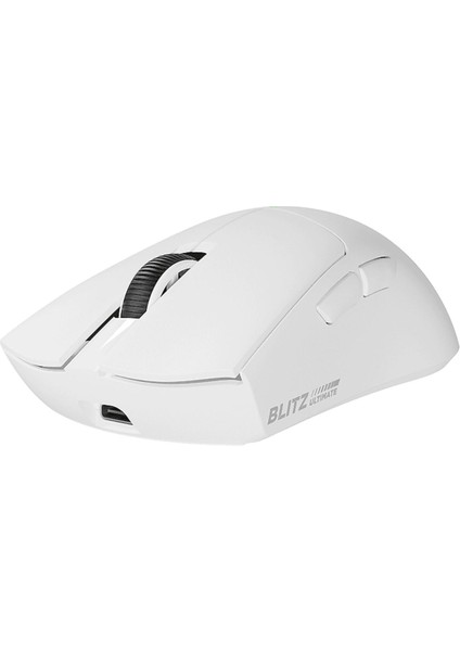 Blitz Ultimate 8k Bt+Wired+2.4g Kablosuz PAW3950 Nordic 52840 Mcu Gaming Oyuncu Mouse Beyaz