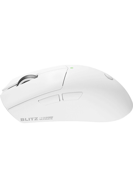 Blitz Ultimate 8k Bt+Wired+2.4g Kablosuz PAW3950 Nordic 52840 Mcu Gaming Oyuncu Mouse Beyaz