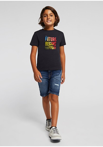 Erkek Çocuk Denim Şort Bermuda 6215