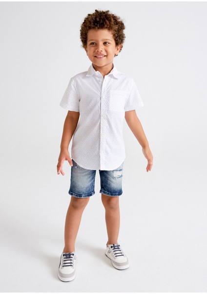 Mayoral Erkek Çocuk Denim Şort Bermuda 3256