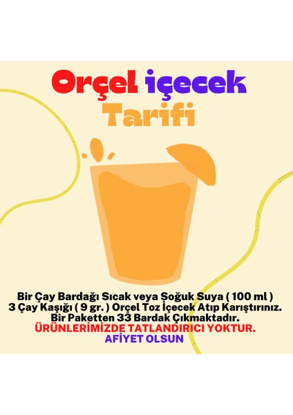Elma Aromalı içecek Tozu Oralet Çay 300 gr