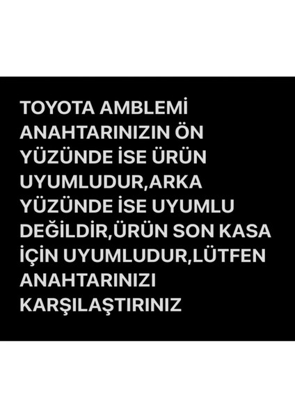 Toyota Hilux Anahtar Kılıfı (Sadece Hilux Ile Tam Olarak Uyumludur) fırsatları