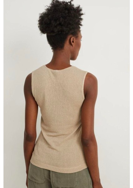 Yumuşak Dokulu Kolsuz Bluz fiyatları