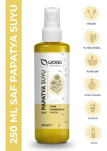 Papatya Suyu 250 Ml Saf Ve Doğal Rahatlatıcı Ve Nemlendirici Saç Açıcı Tonik