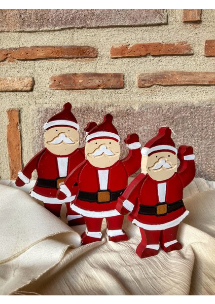 Noel Baba 3 Lü Set Ahşap fiyatları