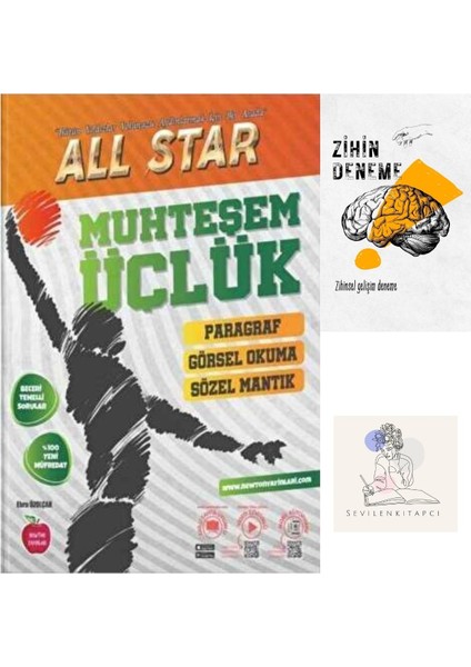 LGS Allstar Muhteşem Üçlük Paragraf-Görsel Okuma-Sözel Mantık+Zihin Deneme-Nw-1006