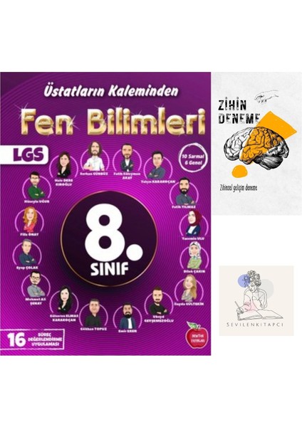 8.Sınıf Fen Bilimleri Üstatların Kaleminden 16 Deneme+Zihin Deneme-Nw-222