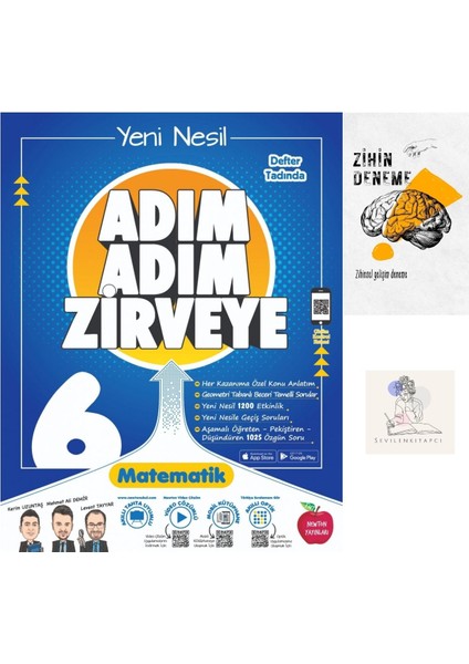 6.Sınıf Adım Adım Zirveye Matematik Konu Anlatım Kitabı+Zihin Deneme+Nwt4