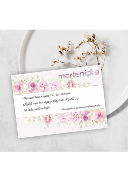 Marteniçka Kartı 7X10 cm 18 Adet Sadece Kart