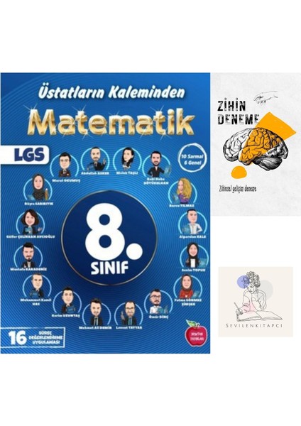 8.Sınıf Matematik Üstatların Kaleminden 16 Deneme+Zihin Deneme-Nw-123