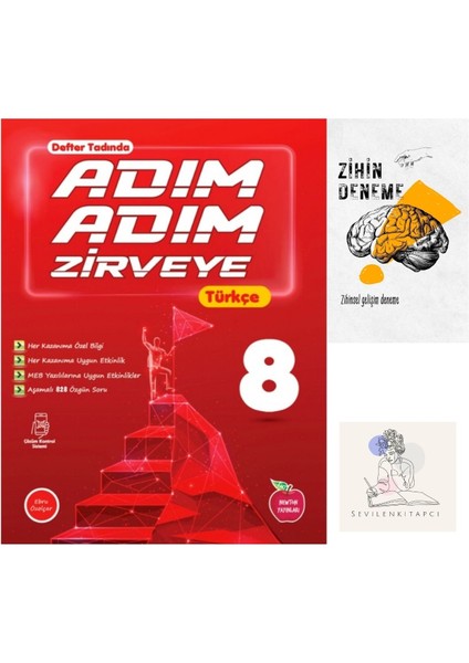 LGS Türkçe Adım Adım Zirveye Konu Anlatım +Zihin Deneme-Nw-935