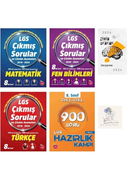 8.Sınıf M-F-T Çıkmış Sorular Ve Çözüm Aşamaları+1.Dönem Hazırlık Kamp 900 Soru+Zihin Deneme-Nw-1084