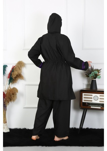 Büyük Beden Tesettür Mayo 60-62-64-66 Beden Siyah 55015 modelleri