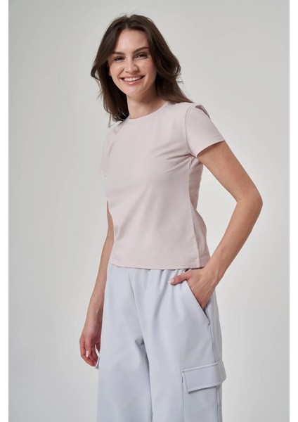 kadın pudra pembe tişört 1522188