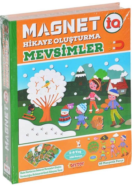 Manyetik Magnet Hikaye Oluşturma Mevsimler