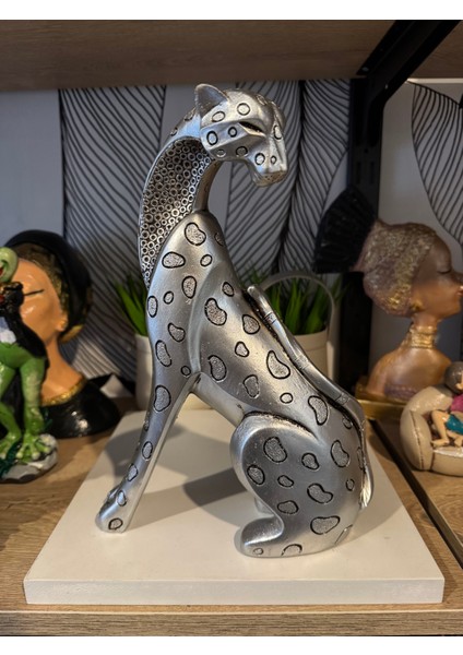 Dekoratif Ayakta Jaguar Biblo Polyester