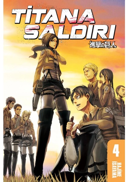 Titana Saldırı 3-4-5-6. Ciltler (4 Kitap) | Anime Kartpostallar modelleri