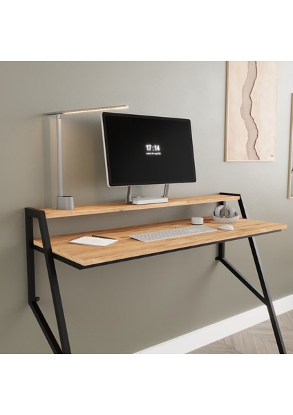 Anka Metal Ayaklı Çalışma Masası - Atlantik Çam/ Siyah modelleri