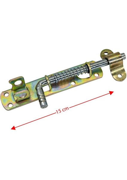 YFS150 Yaylı Ferforje Demir Kapı Sürgüsü 15 cm