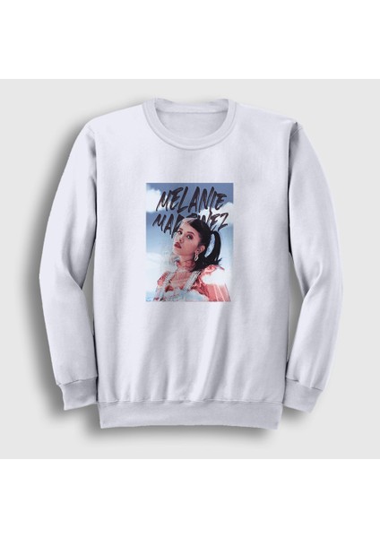 Unisex Beyaz The Sky Poster Melanie Martinez Sweatshirt