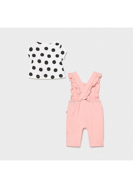 Kız Bebek Uzun Tulum Tişört 2'li Set 1619 modelleri