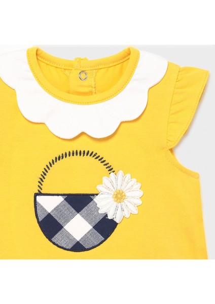 Yazlık Kız Bebek Kısa Kol Bluz Şort 4'lü Set 1648 fiyatları